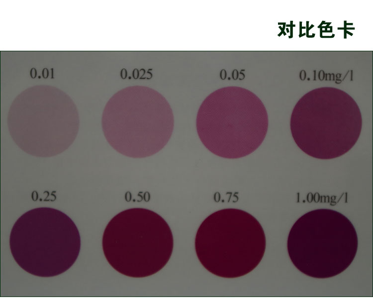 总铬检测试纸比色管 电镀污水废水用六价铬快速检测试剂盒0.01-1