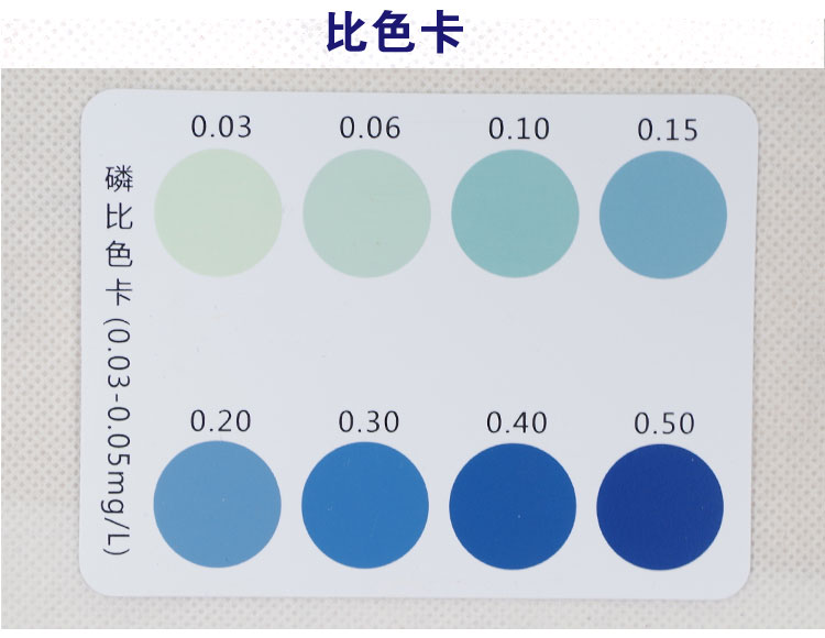 水产养殖磷酸根盐快速检测试纸比色管总磷检测试剂盒0.03-0.5