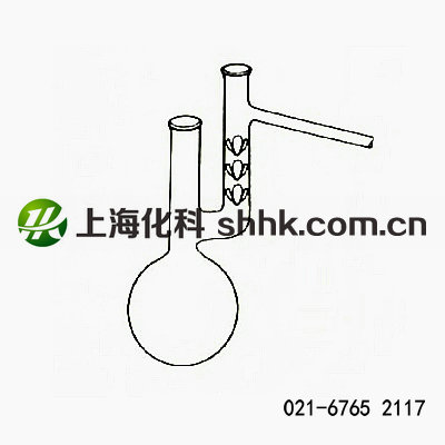 刺形分馏烧瓶，味氏分馏烧瓶，Distilling flask with Vigreaux tube