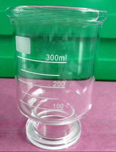 砂芯过滤活动装置滤杯 溶剂过滤器玻璃过滤杯  溶剂过滤装置滤杯 300ml