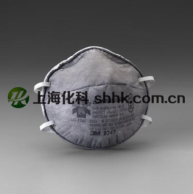 8247R95有机蒸气异味及颗粒物防护口罩(中文包装）（头戴式）|||3M